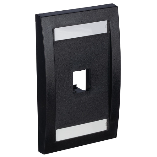 Mini-Com Executive Series Single Gang Faceplate Mount ABS