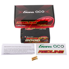 Gens Ace 6000mAh 2S2P 7.6V HardCase HV Redline 2.0 Series Shorty Lipo Battery GEA60002S14D5