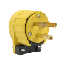 30A 125V Yellow Angled Plug 43379