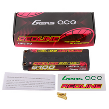 Gens Ace 6100mAh 2S1P 7.6V HardCase HV Redline 2.0 Series Lipo Battery GEA61002S14D5