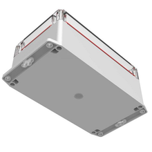Electronic Racks And Boxes Enclosure Top Clear Bottom Gray RBF85P12C24G