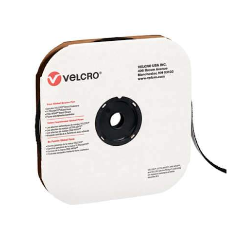 Texacro Velcro Polyester Tape Loop 009 Adhesive Backing 191001/155238  1-inch White - Full Rolls Only (25 yards)