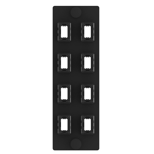 8 Port Opticom MPO Fiber Optic Adapter Panel FAP Vertical FAPV0812BLMPO