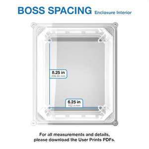 11.75" x 9.98" x 7.13" Industrial Enclosure Included Flange Kit I352STGBC