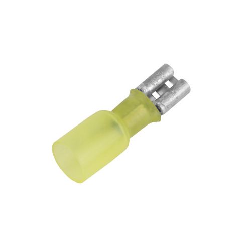 10 AWG Heat Shrink Female Partially-Insulated Disconnect Terminals (Pack of 25)