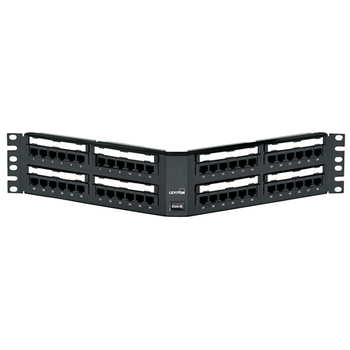 2RU Cat 6 Angled Universal Patch Panel 48-Port 69587-U48