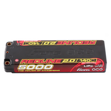 Gens Ace 5000mAh 2S1P 7.4V HardCase 56# Redline 2.0 Series Lipo Battery With 5.0mm Bullet GEA50002S14D5