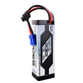 Gens Ace Advanced 5300mAh 3S1P 11.4V G-Tech Lipo Battery Pack With EC5 Plug GEA533S10E5GT