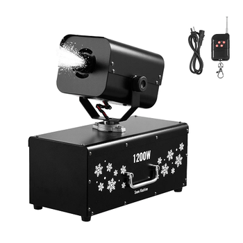 1200W 90° Shaking Head Snow Maker with Wireless Remote Control, High-Output Snowmaking Machine
