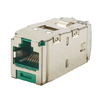 1 Port 22-26 AWG Mini-Com Cat6A Plus Jack Module Shielded TG Style RJ45 CJS688TGGRY