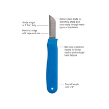 Ergonomic Cable Splicing Knife with Comfortable Grip for Wire and Cable Stripping NPNB_KN-7