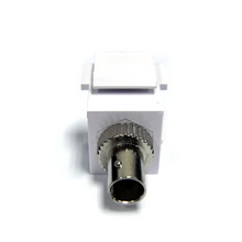 ST Simplex Multimode High-Density Fiber Keystone Jack Adapter White IN2-4411/ST/WH