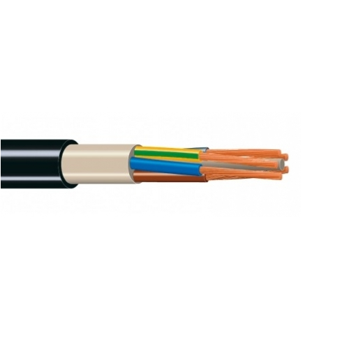 4 x 10 mm² Bare Copper Class 5 Unshielded XLPE PVC RV-K 0.6/1KV Installation Cable