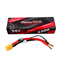 Gens Ace 5300mAh 2S1P 7.4V HardCase Lipo Battery Pack With XT60 Plug 10# GEA53002S60X6