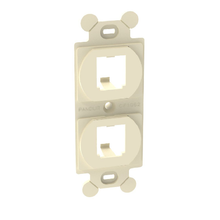 2 Port Mini Com Duplex Adapter Mount ABS Flat CF1062EIY