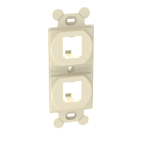 2 Port Mini Com Duplex Adapter Mount ABS Flat CF1062EIY
