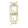 2 Port Mini Com Duplex Adapter Mount ABS Flat CF1062EIY
