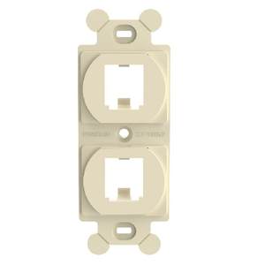 2 Port Mini Com Duplex Adapter Mount ABS Flat CF1062EIY