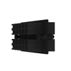 12 Port Opticom Keyed A-Black LC Fiber Adapter Panel Duplex FAP12WABLDLCZ