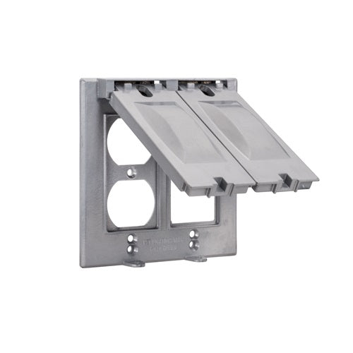 Double Gang Weatherproof Duplex and GFCI Cover WCV2DUPGFI (Pack of 25)