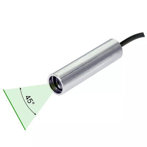 90 cm Focus 45 Deg 520 nm Class 1M Green Line Laser Module VLM-520-56 LPO-D45-F90