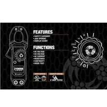 200A Ac 120V Clamp Meter consisting clamp meter Line Splitter Gfci Receptacle Tester 20025K (Pack of 2)