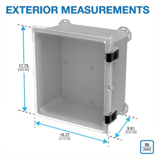 17.75" x 16.27" x 9.33" Boss Spacing Industrial Enclosure I632HL,TCBG