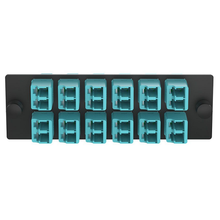 12 Port Opticom LC Fiber Adapter Panel Duplex OM3/OM4 FAP12WAQDLCZ