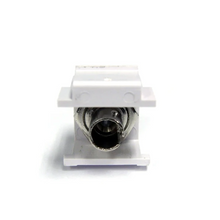 ST Simplex Multimode High-Density Fiber Keystone Jack Adapter White IN2-4411/ST/WH