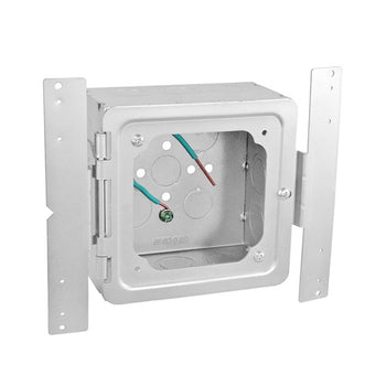 5 Inch Square 3 Inch Deep Bracket Box Assembly With Hinged Device Ring Mounting Plate 5PF5075AB (Pack of 16)
