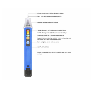 Non-Contact Dual Range Voltage Detector Pen W/LED Flashlight VT-1100