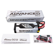 Gens Ace Advanced 5300mAh 3S1P 11.4V G-Tech Lipo Battery Pack With EC5 Plug GEA533S10E5GT