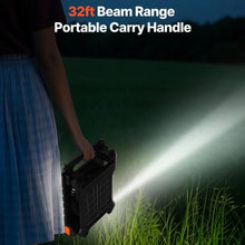 4W 7” Portable Cordless Integrated 10000mAh Rechargeable Solar LED Lantern Fan