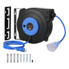 45ft Retractable Extension Cord Reel 12AWG/3C SJTOW Power Cord Blue