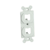 2 Port Mini Com Duplex Adapter Mount ABS Flat CF1062IWY