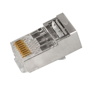 Cat5e Shielded Internal Ground Pass Through RJ45 Modular Plugs S45-1550 (50pcs/3Clamshell)