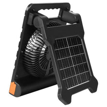 4W 7” Portable Cordless Integrated 10000mAh Rechargeable Solar LED Lantern Fan