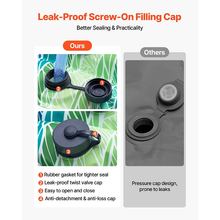 8 Ft Double-Chamber Pool Cover Water Tubes, Pack of 5 Pool Cover Water Bags with Reflective Strips, 0.3 mm Thick PVC Weights