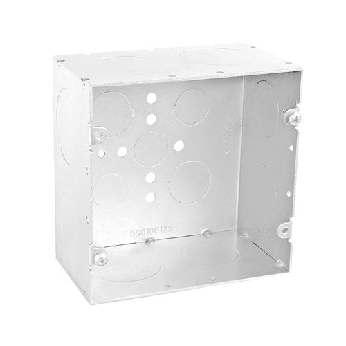 5 Square Welded Box 2-7/8 Deep 1 And 1-1/4 Inch Knockouts 5SQ100125 (Pack of 15)