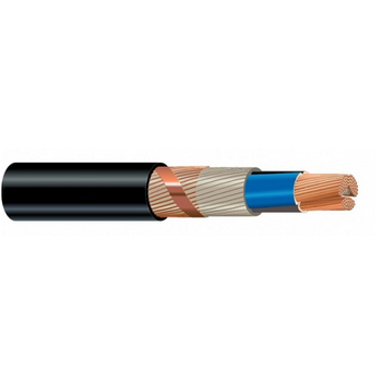 4x120svs/70 mm² Stranded Bare Copper Braid Shielded PVC NYCWY Eca 0.6/1 KV Installation Cable