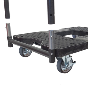 Snap-Loc General Purpose E-Track Panel Cart Black Dolly SL1200PC4TB