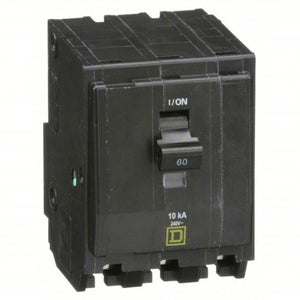 Miniature Circuit Breaker: 60 A, 120/240V AC, Three Phase, 10kA at 120/240V AC, 3 Poles QO360