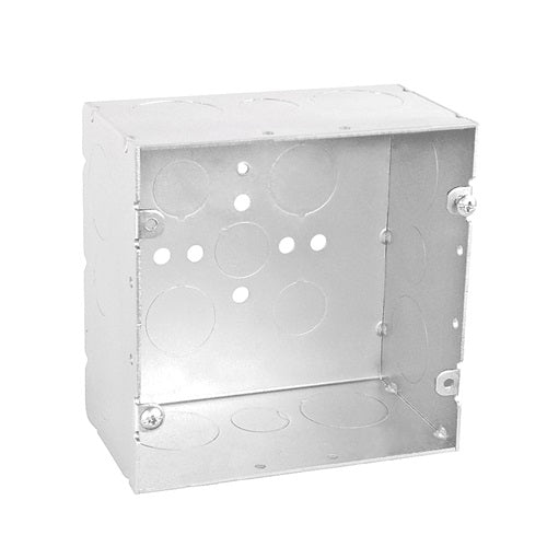 5 Inch Square Box 2-7/8 Inch Deep 1/2 And 1 Inch Knockouts 5SQ50100 (Pack of 15)