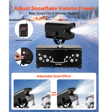 1200W 90° Shaking Head Snow Maker with Wireless Remote Control, High-Output Snowmaking Machine