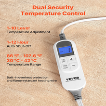 Manta térmica portátil de 127 x 178 cm con mangas y bolsillo para el pie, 10 niveles de calor, apagado automático a las 12 h, lavable a máquina, color beige 