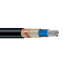 4 x 150/70 mm² Solid Aluminum Twisted BC Braid Shielded PVC 0.6/1 KV NAYCWY Eca Installation Cable