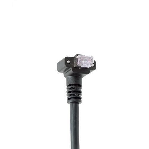 GigE Cable High Flex RJ45 Horizontal R/A Up W/ Thumbscrews PCM-CLC-43