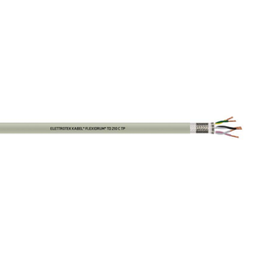 Flexidrum TD 210 C TP Bare Copper Shield TC Braid PET Tape PUR Data Cable