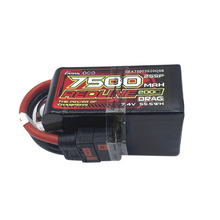 Gens Ace Lipo Redline Drag Race 7500mAh 2S5P 7.4V With QS8 Plug GEA75002S20QS8