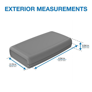 AA Battery Circuit Board Areas Box,Removable End Panel With Hand Held Enclosure H65AA